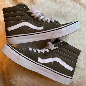 Ladies Vans Green Hi Tops